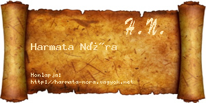 Harmata Nóra névjegykártya
